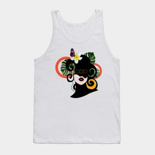 Abstract Woman with Mask Tank Top